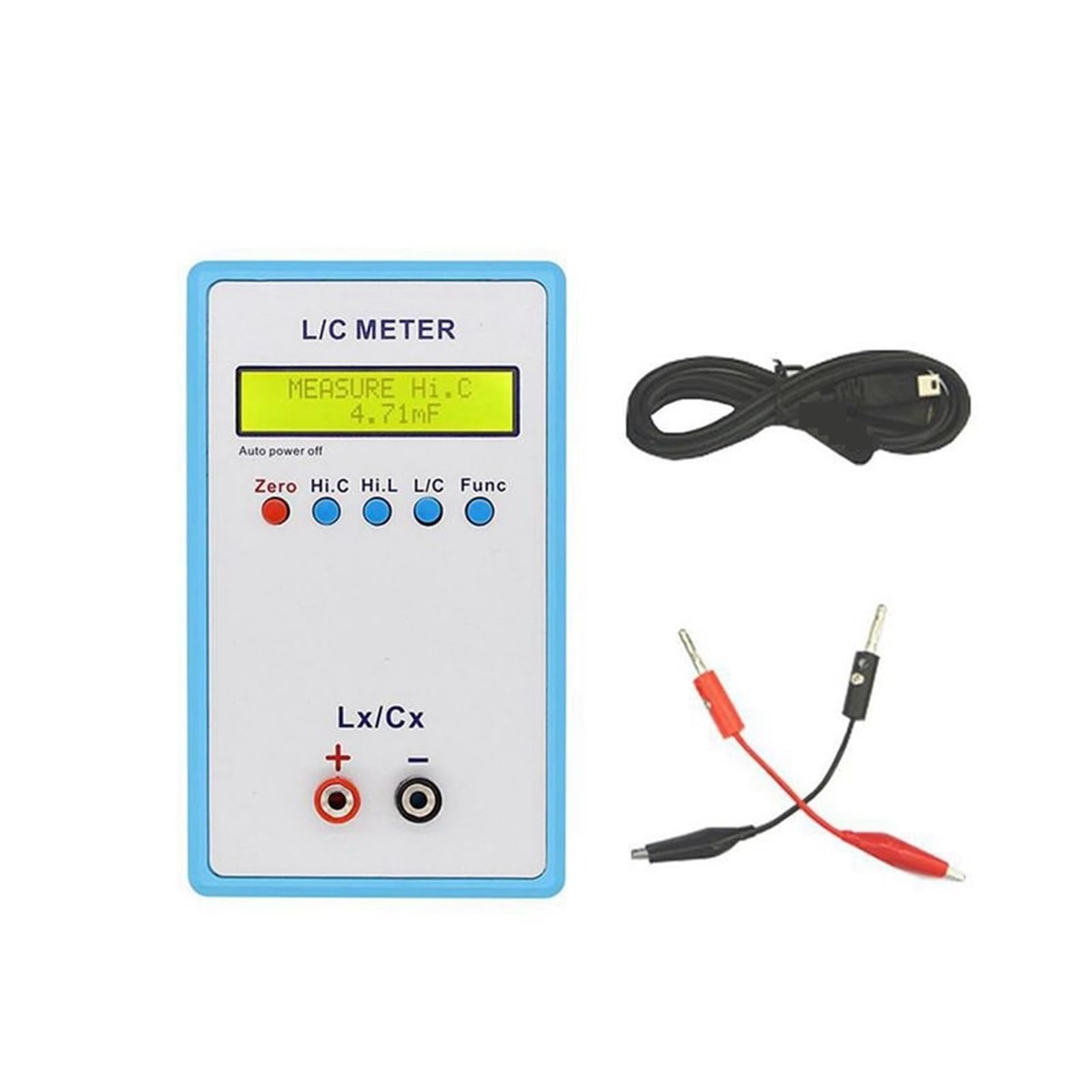 LC200A Cewka Indukcyjna Pojemność Kondensator L/C Multimetr Tester Pojemność Cyfrowy Miernik LCR