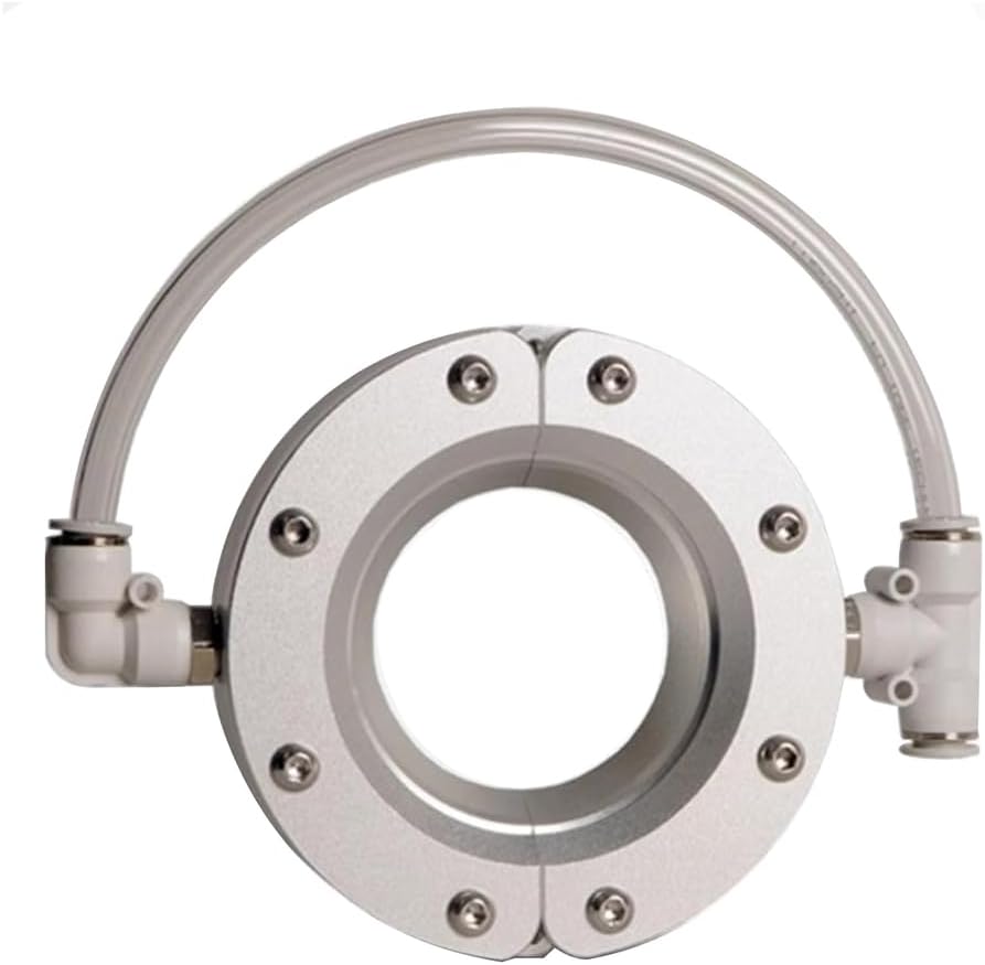 5-178Mm Ring Air Knife Blower 360 Degree Aluminum Alloy Ring Wind Knife, with 2 Air Inlets, for Pipe and Cable Drying, Use with Air Compressor,Ha 76mm