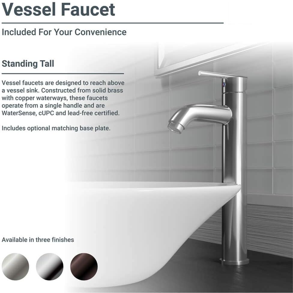 Crаzу Dеаlѕ R2-5007-B-R9-7001-C Biscuit Porcelain Vessel Sink with Chrome Vessel Faucet and Vessel Pop-Up Drain Flаѕh Dеаlѕ - 60% оƒƒ R2-5007-B-R9-7001-C Biscuit Porcelain Vessel Sink with Chrome Vessel Faucet and Vessel Pop-Up Drain