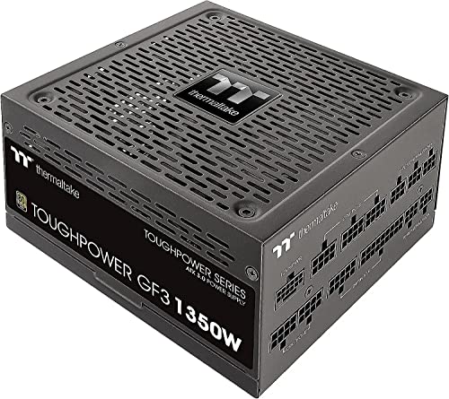 Image of Thermaltake Toughpower GF3 ATX 3.0 1350W 80+ Gold Full Modular SLI /Crossfire Ready Power Supply, PCIe Gen.5 12VHPWR Connector Included, PS-TPD-1350FNFAGU-4, 10 Year Warranty