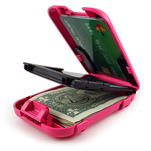 Flipside Wallets Flipside 4 RFID Blocking Wallet Punk Pink Edition with Removable Money Clip - Slim, Secure and Crush Resistant
