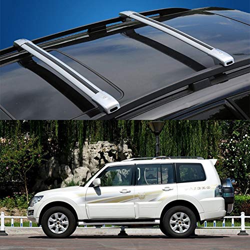LLDS Custom Fit for Montero aleación de Aluminio de Barras de Techo Barras Las Barras transversales del Techo del Carril de Carga for Pajero (Size : For Mitsubishi Pajero 2017)