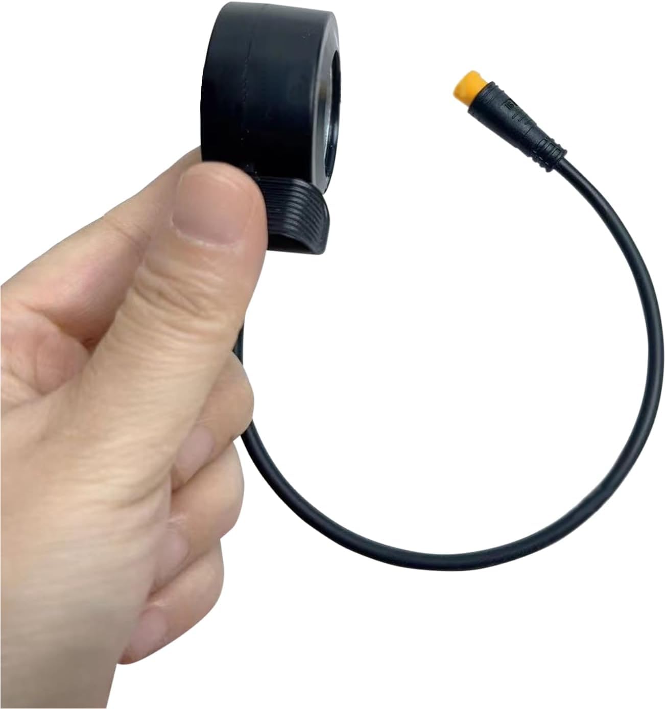 Flylin 2 sztuki gazu na kciuk do roweru elektrycznego, Thumb Throttle, gazu do roweru elektrycznego, prawy/lewy, do 3-pinowego złącza żeńskiego, akcesoria kontrolne, gaz na kciuk z wodoodporną