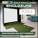 The Indoor Golf Shop SIG8 Golf Simulator Enclosure - Easy Push-Pin Assembly - Professional-Grade - Includes Impact Screen, Enclosure Surround, Protective Padding, Poles & More - 8'4'' x 8'4'' x 5'