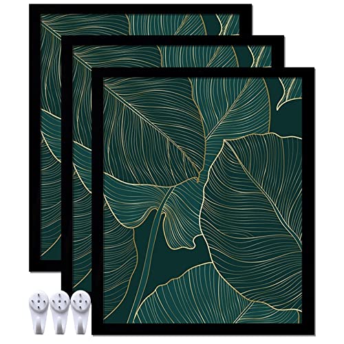 keibiubu Black Picture Frame Set of 3, 20x24 Picture Frame for Photo Poster Canvas Certificate Document Display Horizontally or Vertically High Transparent Wall Gallery(Size 20 x 24 inches)