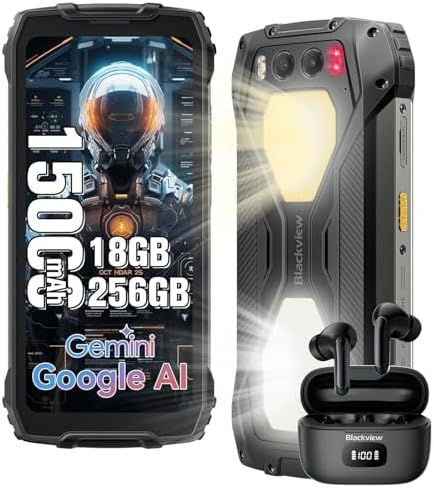 Blackview BV7300 Rugged Phone, 15000mAh/45W, Dual 800LM Camping L...