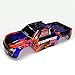 Traxxas Stampede Body Bundle with Decal Sheet and Body Clips - Black, Orange, and Blue