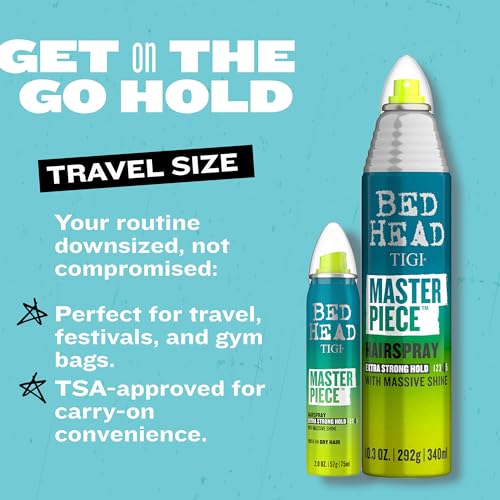 TIGI Bed Head Masterpiece Hairspray, Travel-Size + Full-Size miniatura 4