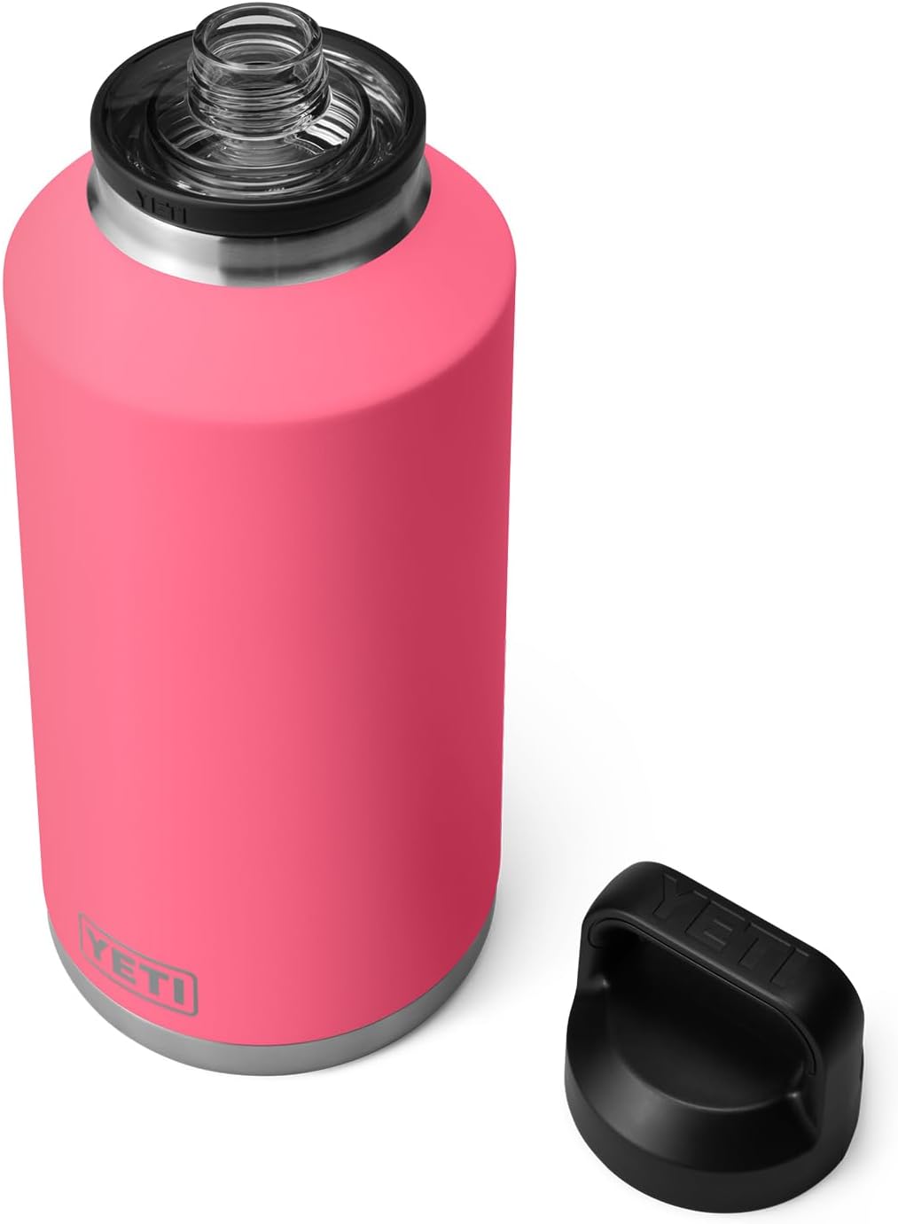 YETI Rambler 64 oz Bottle, Vacuum Insulated, Leakproof, Stainless Steel with Chug Cap, Tropical Pink