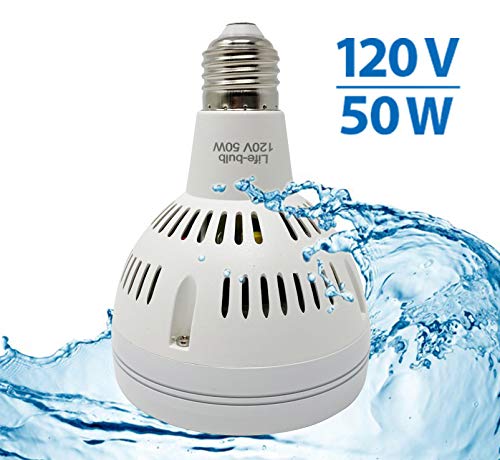 Life-Bulb LED Pool Light Bulb | 120V 50W White | Lifetime Replacement Warranty | Replacement for Pentair and Hayward In Ground Swimming Pool Fixtures | Replaces up to 800W Incandescent Bulb