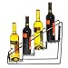 ZPF Portabottiglie per sciroppo, griglia per caffè in sciroppo, Porta-Bottiglie per griglia in Metallo Compartmen 4, Perfetto per Bottiglie di Vino, Champagne, Sidro frizzante e Acqua