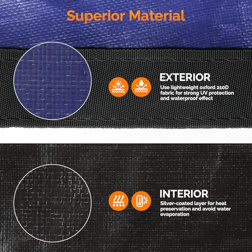 Cobertor redondo para piscina 18ft VINGLI resistente miniatura 7