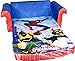 Marshmallow Furniture, Children's Upholstered 2 in 1 Flip Open Sofa, Marvel Spiderman, by Spin Master, blue