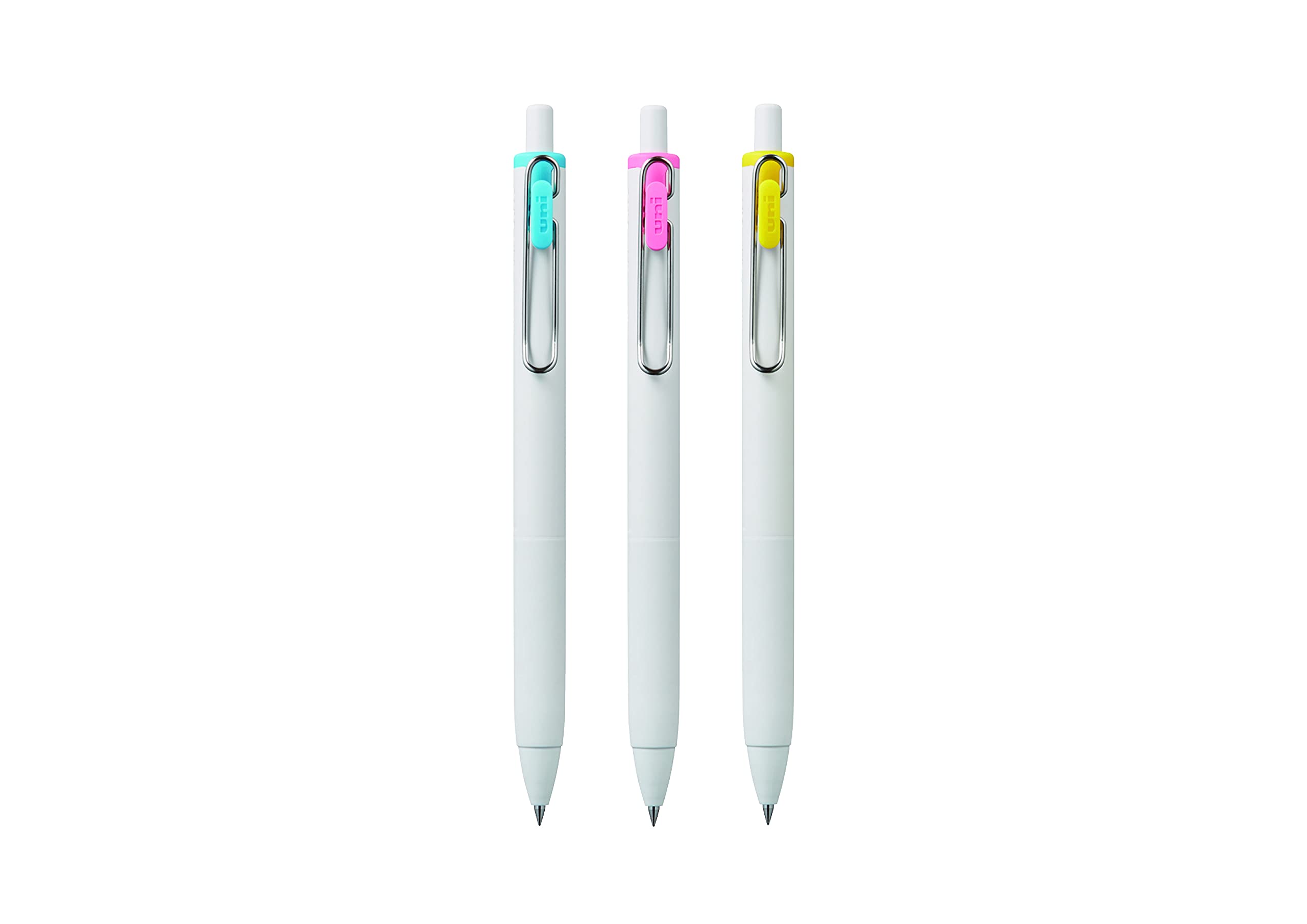 Uni-Ball UMN-S-05 Gel-Tintenroller Set – 0,5 Mm, 5 Farben, Weißer Schaft, Einziehbar