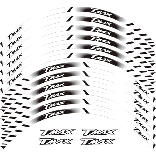 Autocollant réfléchissant jante TMAX530 TMAX500 déco roue moto