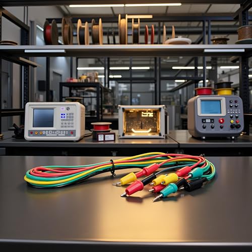 Image of 10Pcs Alligator Clips Cable Double Ended Alligator Test Leads Wires Test Leads Test Probes and Leads Electrical Testing Test, Measure and Inspect (5 Colors)