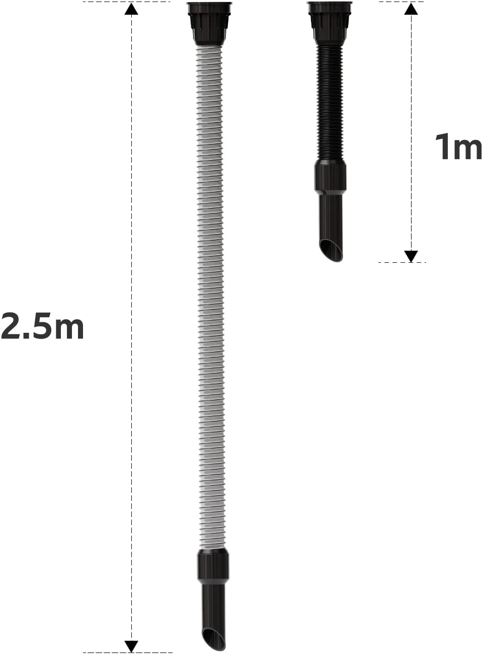 Stretchable 2.5M Hose and 10 Pcs Dust Bags for Henry Hoover Attachment, 32mm Replacement Hoover Hose, Extension Pipe Hose for Henry Hoover, Numatic, Hetty, Wet Dry Shop Vacuums