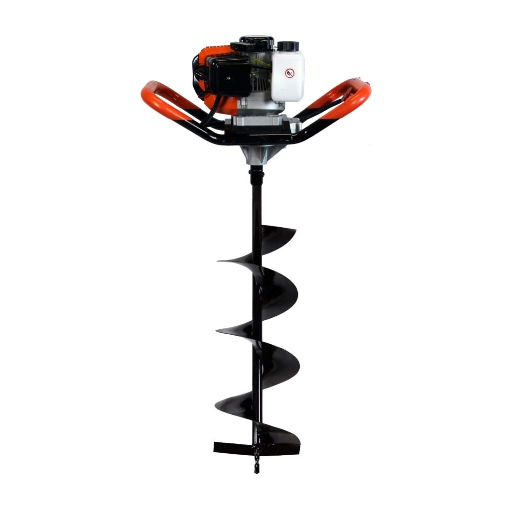 GT GARDEN Taladro de Tierra ahoyador de Gasolina 52 cm3, 3 CV con Broca 200 mm