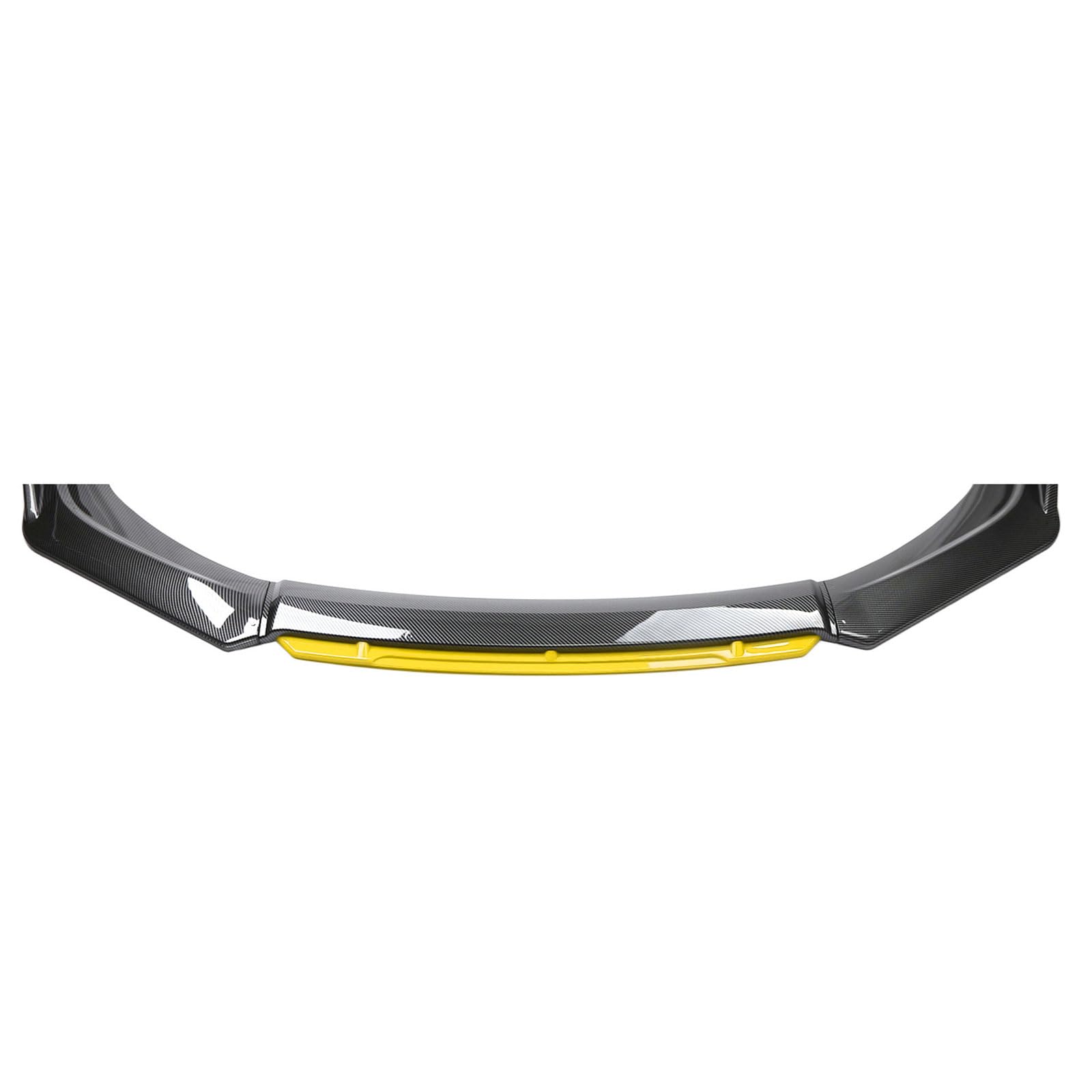 Car Front Spoilers Lip for Kia Sonet 2020 2021 2022 2023 2024, Auto Front Spoiler Diffuser Modification Front Shovel Decoration,Yellow