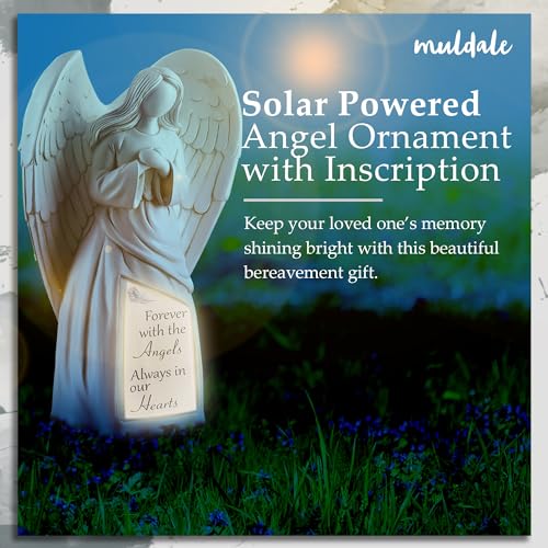 Solar Angel Statue for Cemetery, In Loving Memory Ornament, Outdoor Indoor Praying Angel Figurines for Loss of Loved Ones - Image 2