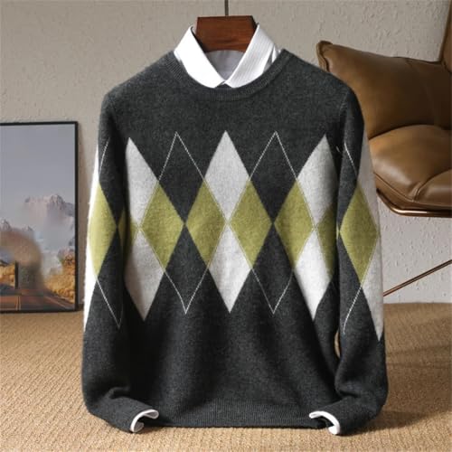 Men’S Crew Neck Sweater Knitted Jumper Long Sleeve Knit Basic Sweaters2