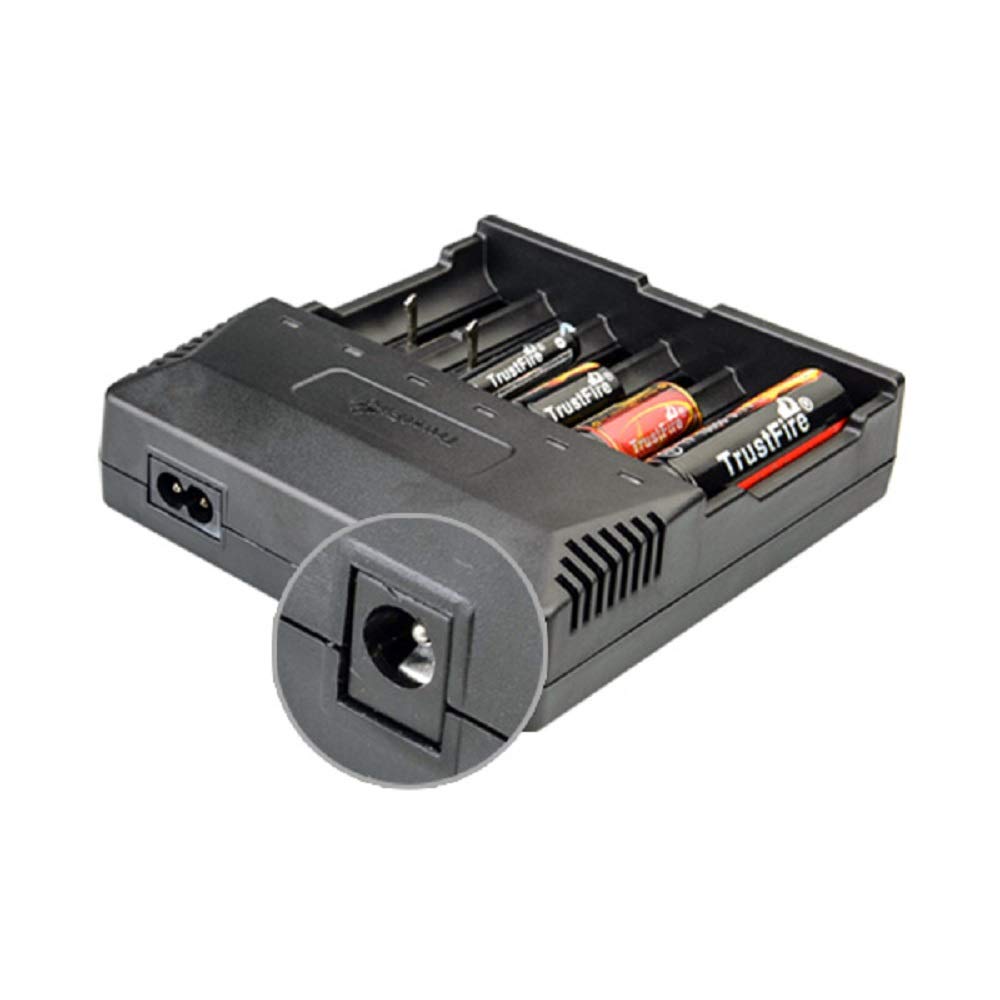 TrustFire TR-012 Chargeur de batterie universel intelligent 6 compartiments de charge pour batteries Li-ion rechargeables 3,7 V 18650 14500 18350 16340 10440