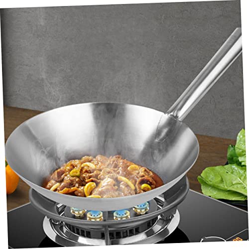Wok de Acero Inoxidable de 30 cm para Cocina miniatura 6