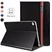 AUAUA iPad Mini 4 Case, iPad Mini4 PU Leather Case With Smart Cover Auto Sleep/Wake +Screen Protector For Apple iPad Mini 4, 7.9 inch Apple Tablet(Black)