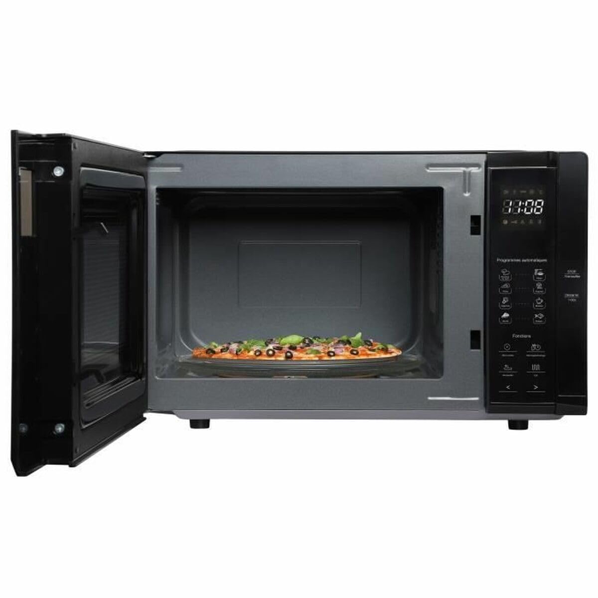 Micro-ondes - CONTINENTAL EDISON - CEMO23BG - Gril - Noir - 1280 W - L48 x H29,3 x P33,7 cm - 23 L