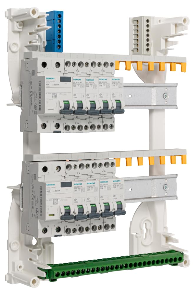 Siemens - Tableau 2 Rangées Pré-équipé 2 Inter Diff 40A - 8 Disjoncteurs