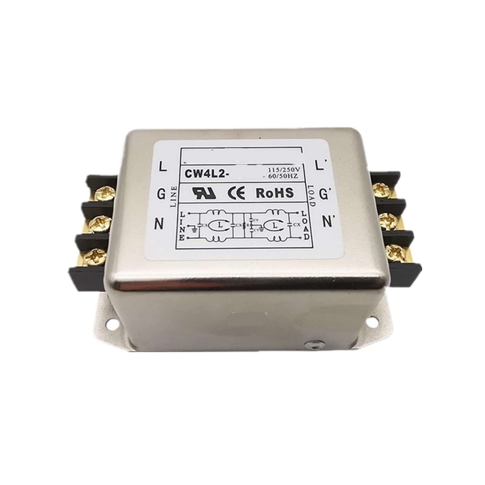 Filtro de potencia monofásico CW4L2-10A-R para proteger equipos de 220V