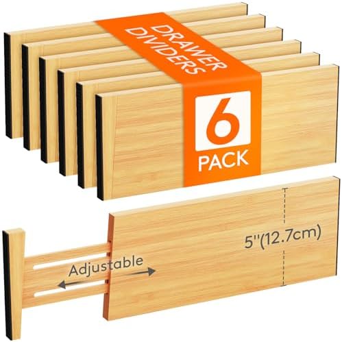 Lifewit 5" High 6 Pack Bamboo ...