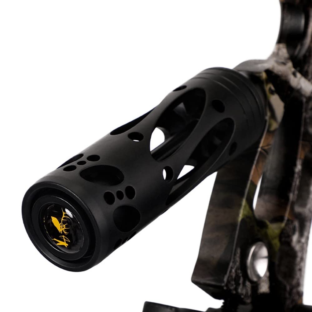Stabilizzatore per arco da tiro con l'arco, stabilizzatore per arco compound, barra di bilanciamento per arco composito in lega di alluminio con sistema di smorzamento per sport di caccia e tiro