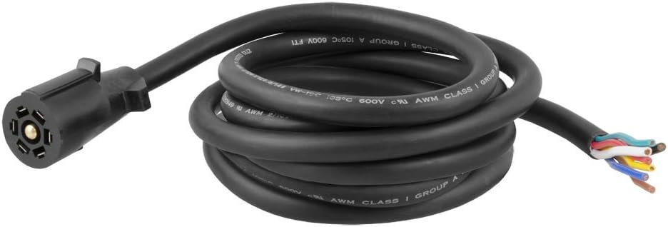 Replacement 7-Way RV Blade with 6' Wires (Trailer Side, Packaged)
