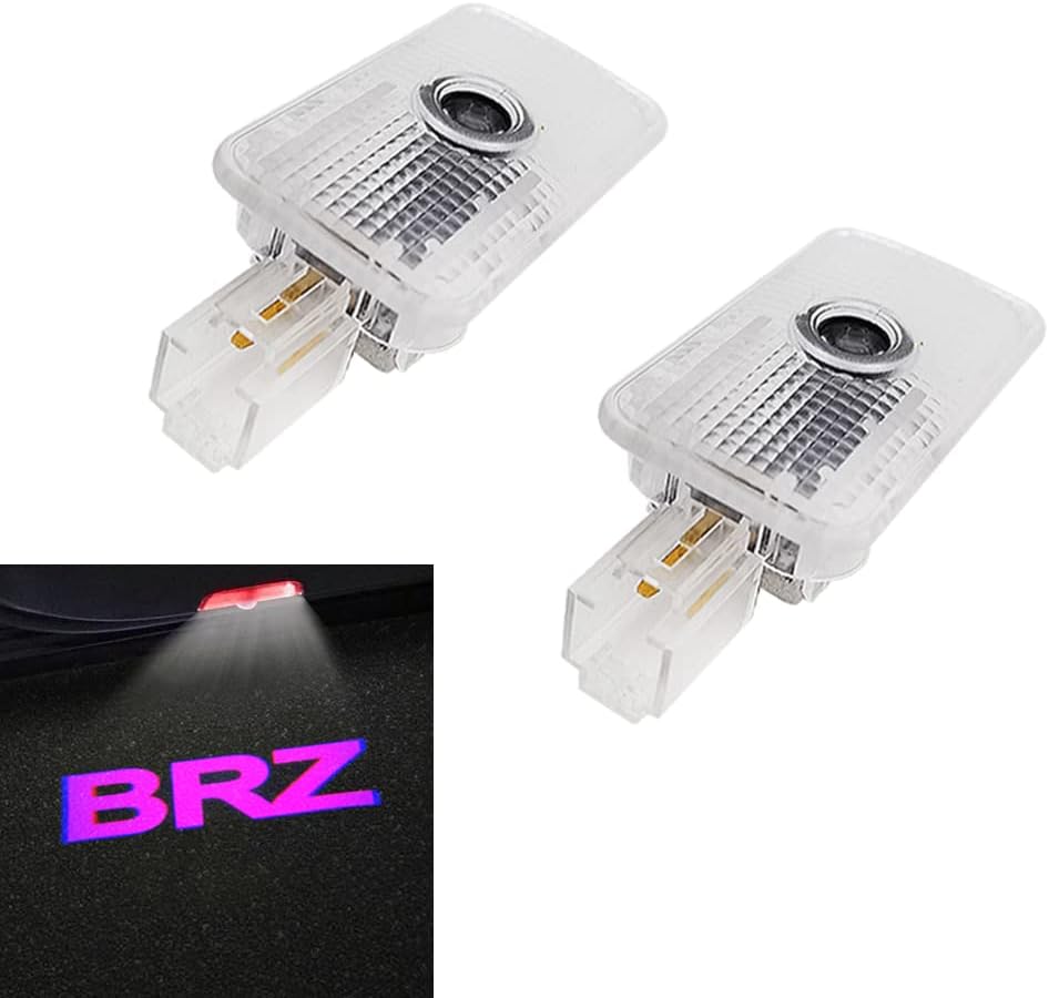 2 pcs Non-Fading LED Car Door Logo Lights Courtesy Projector Laser Welcome Light Ghost Shadow Puddle lamp Compatible for BRZ Accessories…