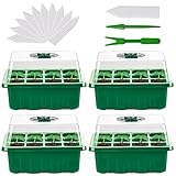 bandejas de germinacion ecuador ★[Tapa transparente] La tapa transparente de la bandeja está diseñada para controlar las plántulas húmedas y reducir la evaporación del agua. Puede desempeñar un papel en la preservación del calor y la humidificación. También puede ver claramente el crecimiento de las plántulas.