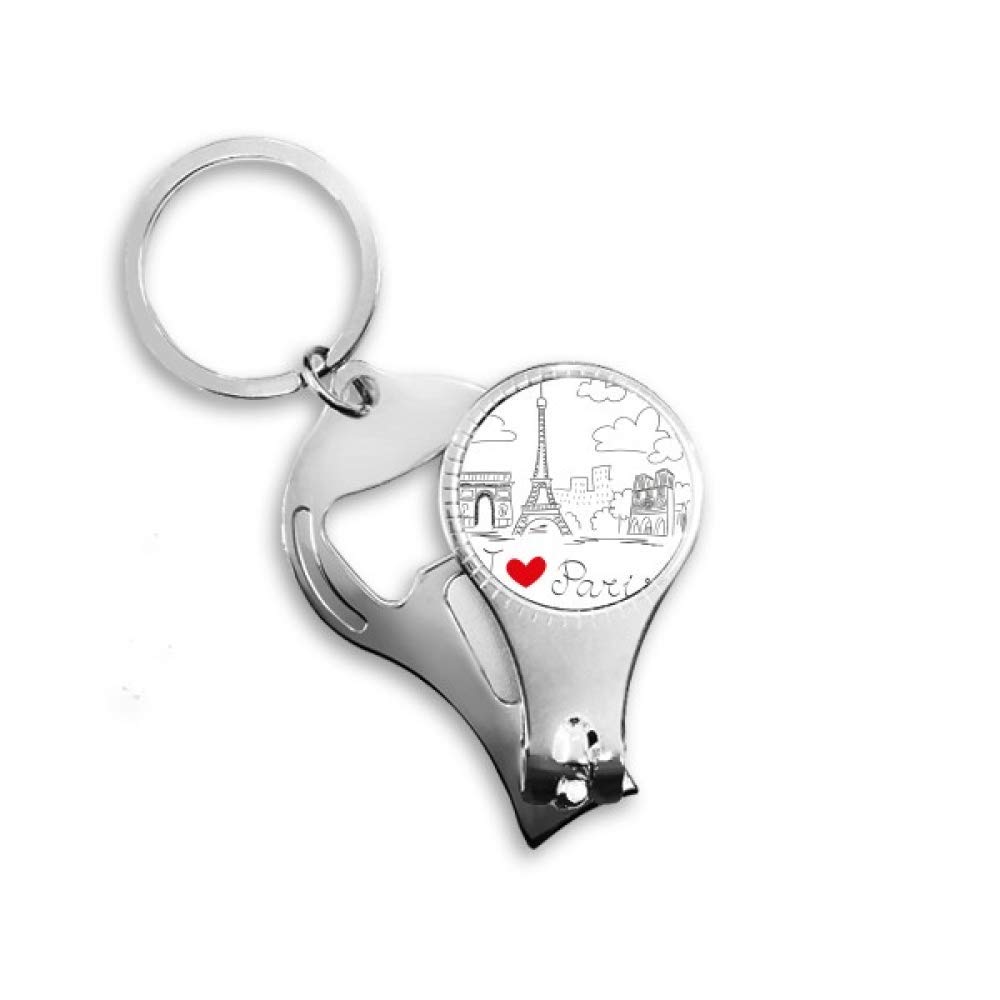 Pince à ongles Paris Tour Eiffel coupe-ongles décapsuleur porte-clés souvenir