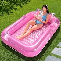 SLOOSH Flotador inflable para tumbona de bronceado, 70 x 46 pulgadas, flotador de piscina para adultos SLOOSH Flotador inflable para tumbona de bronceado, 70 x 46 pulgadas, flotador de piscina para adultos