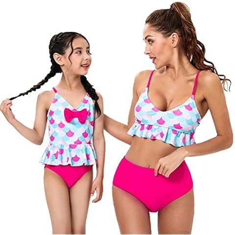 AWIBMK Mommy and Me Ruffle Bikini Set Cover