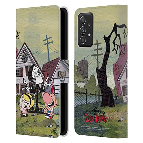 Protection Samsung Galaxy A53 5G étui portefeuille Billy & Mandy cuir