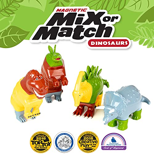 Magnetic Mix Or Match Dinosaurs Toy Play Set, 15 Pieces #TOP1