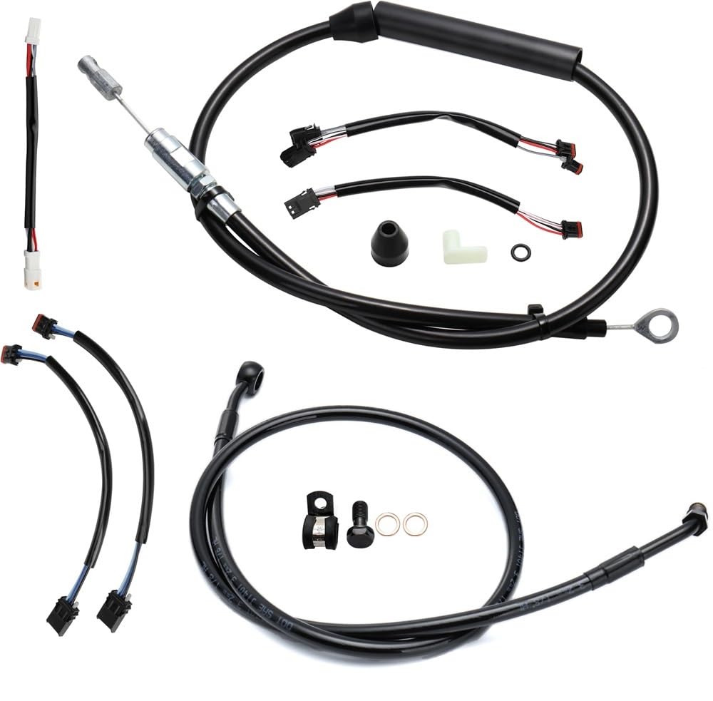 Kit de cables extendidos para manillar 16 ", Cable embrague línea freno, Cables electrónicos acelerador para Softail 2018-2024