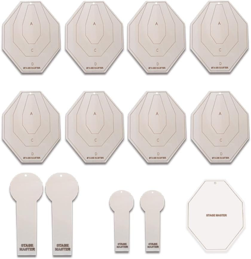Dry Fire Shooting Targets for IPSC Training - 2mm Screws Long-Distance Simulation Mini Targets for Rubber Guns and Laser Guns