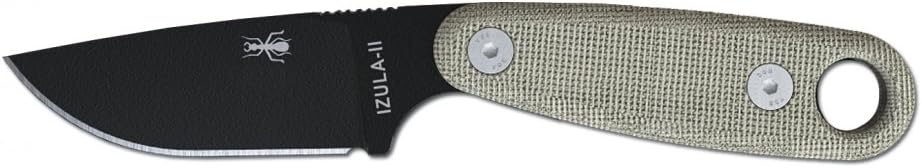 ESEE Knives Izula-II Fixed Blade Knife, Micarta Handle, Molded Sheath, Clip Plate (Black) : Tactical Fixed Blade Knives : Sports & Outdoors