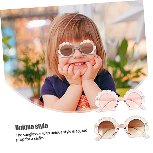 2Pairs Sunglasses Funny Shell Design UV Protection for Travel Tea Comfortable Eyewear for Outdoor Activities and Parties Boys4