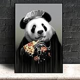 DIY 5D Diamond Painting Full Kits Large Size Cartoon Panda Pizza 80x140cm Adults Full Drill Crystal Rhinestone Embroidery Cross Stitch Diamond Paintings Canvas Pictures Arts for Home Wall Decor Gift
