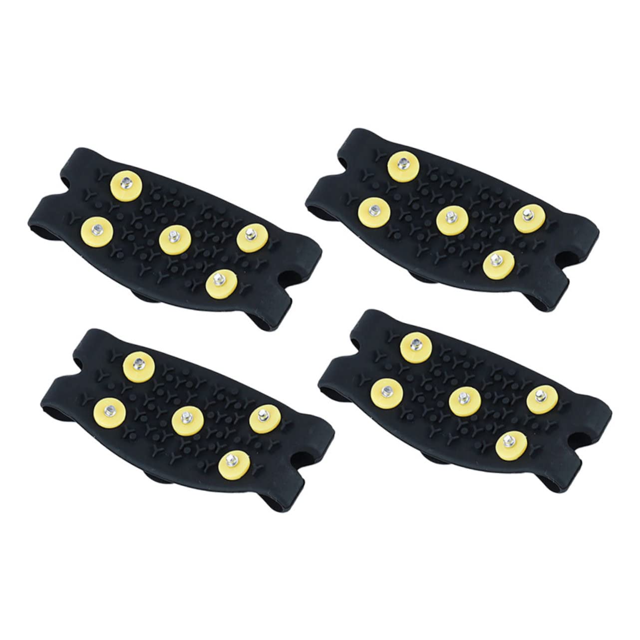 LIFKOME 2pairs Outdoor Shoe Grippers TPE Ice Cleats for Hiking Non- Spike for Lightweight and Portable for Outdoor Enthusiasts Workers