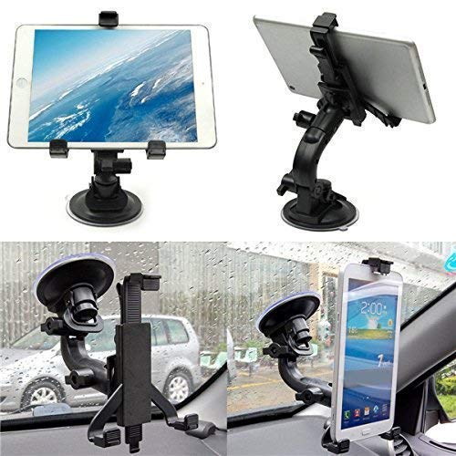 SPYKART Car Tablet Mount Full Rotating for Windshield, Dashboard Adjustable Car Tablet Mount & Cradle Stand Mount