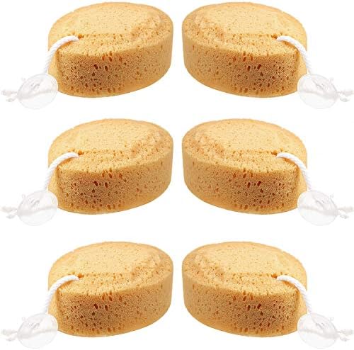 6 Pieces Foam Body Sponge Soft Exfoliating Bath Sponge Shower Sponge Body Scrubber for Adults and Kids Body Cleansing Supplies, 5.5 Inch