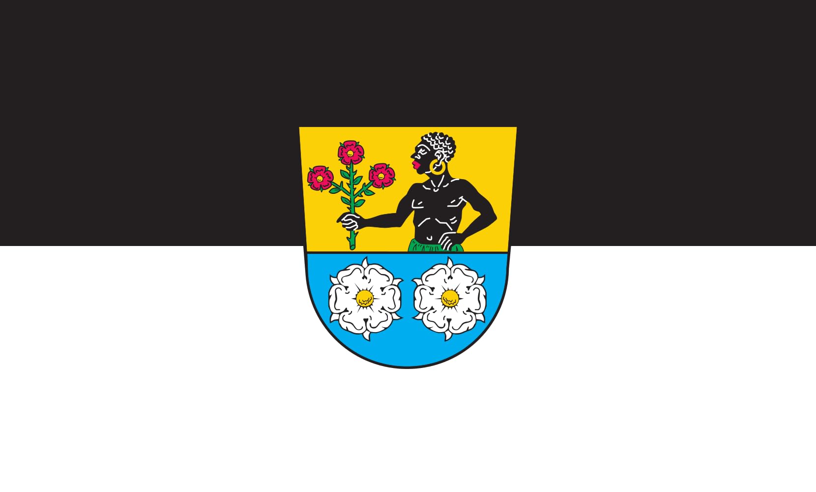 Drapeau Uettingen grand format 1.35m² aux finitions soignées pour mât